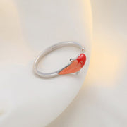 Buddha Stones Koi Fish Copper Balance Luck Adjustable Ring