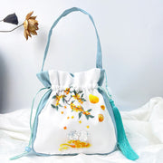 Buddha Stones Suzhou Embroidery Rabbit Lotus Epiphyllum Peony Magnolia Silk Tote Crossbody Bag Shoulder Bag Handbag 10