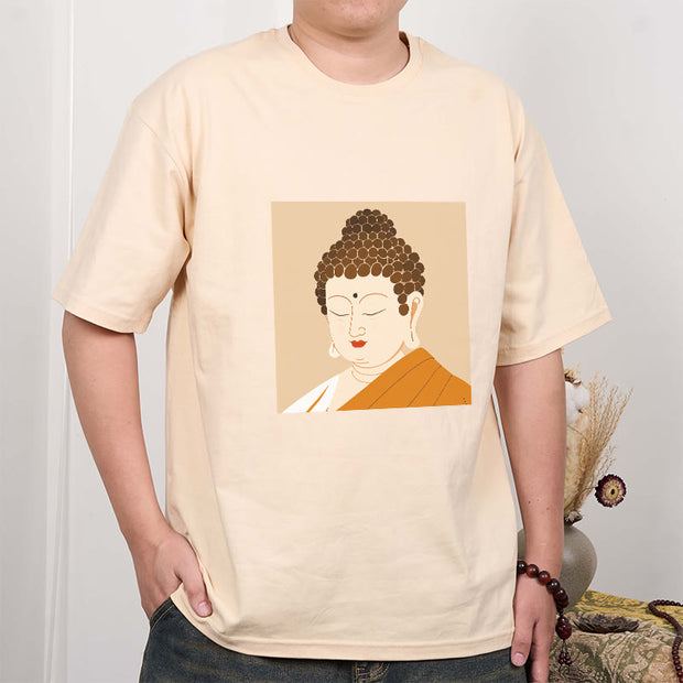 Buddha Stones Close Eyes And Relax Buddha Tee T-shirt T-Shirts BS 8