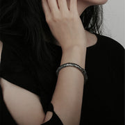 Buddha Stones 925 Sterling Silver Vintage Twisted Design Wealth Healing Chain Bracelet (Extra 30% Off | USE CODE: FS30) - image 8