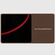 Buddha Stones 999 Gold Bead Handmade Four Thread Wishful Knots Braided Protection Bracelet  (Extra 30% Off | USE CODE: FS30) - image 1