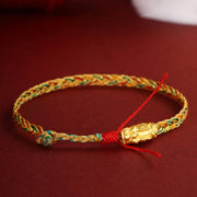 Buddha Stones Year of the Dragon Handmade Colorful Dragon Carved Success Braided Bracelet (Extra 35% Off | USE CODE: FS35) - image 3