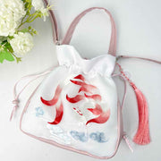 Buddha Stones Suzhou Embroidery Rabbit Lotus Epiphyllum Peony Magnolia Silk Tote Crossbody Bag Shoulder Bag Handbag 32