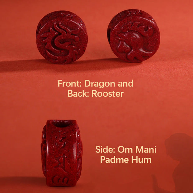 Buddha Stones Year of the Dragon 925 Sterling Silver Chinese Zodiac Cinnabar Auspicious Matches Blessing Bracelet (Extra 35% Off | USE CODE: FS35) - image 3