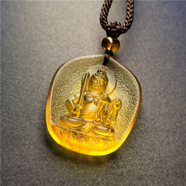FREE Today: Buddha Amulet Lucky Liuli Necklace Pendant - Rooster-Acalanatha - image 3