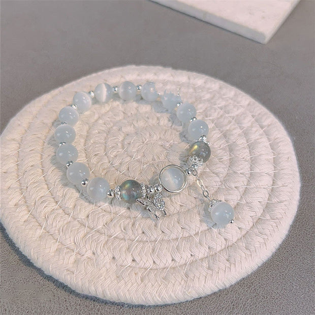 Buddha Stones "Sending Luck and Inner Peace" Cat's Eye Butterfly Bracelet Includes Gift Message Card - image 10