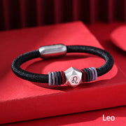 Buddha Stones 999 Sterling Silver 12 Constellations of the Zodiac Blessing Handmade String Bracelet (Extra 35% Off | USE CODE: FS35) - Leo - image 11