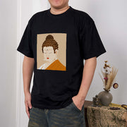 Buddha Stones Close Eyes And Relax Buddha Tee T-shirt T-Shirts BS 4