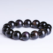Buddha Stones Natural Rainbow Obsidian Positive Bracelet Bracelet BS 5