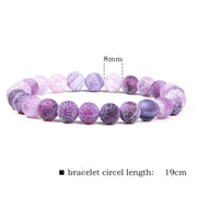 Natural Agate Stone Crystal Balance Beaded Bracelet Bracelet BS 57