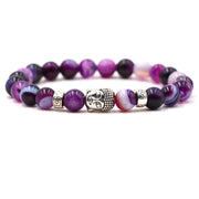 Buddha Stones Purple Agate Protection Bracelet Bracelet BS Purple Agate