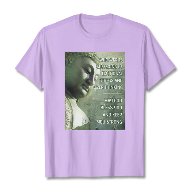Buddha Stones Whoever Is Suffering Of Emotional Stress Tee T-shirt T-Shirts BS Plum 2XL