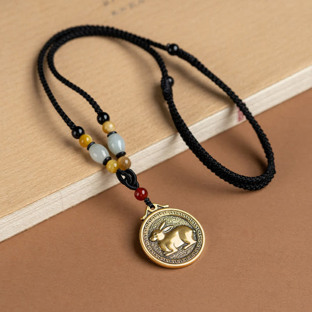 FREE Today: Wealth and Fortune 12 Chinese Zodiac Blessing Necklace Pendant