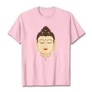 Buddha Stones Meditation Buddha Tee T-shirt T-Shirts BS LightPink 2XL
