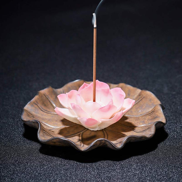 Buddha Stones Tibetan Lotus Blessing Incense Burner Decoration (Extra 30% Off | USE CODE: FS30) - 5 - image 11