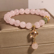 FREE Today: Nourishing Energy Pink Crystal Four Leaf Clover Bracelet FREE FREE 1