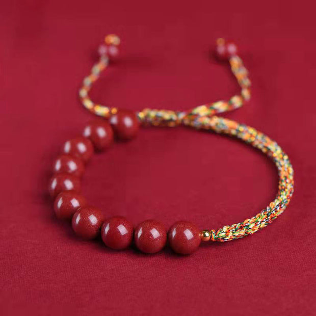 Buddha Stones Natural Cinnabar King Kong Knot Blessing String Bracelet (Extra 35% Off | USE CODE: FS35) - image 1