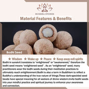 Buddha Stones Gradient Bodhi Seed Om Mani Padme Hum Carved Zakiram Peace Bracelet - image 4