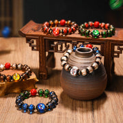 Buddha Stones Tibetan Five God of Wealth Thangka Liuli Glass Bead Chinese Zodiac Protection Bracelet (Extra 35% Off | USE CODE: FS35) - image 1