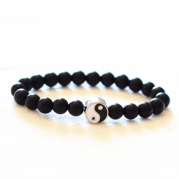 Buddha Stones 3pcs Natural White Turquoise Frosted Stone Bead Yin Yang Wealth Bracelet (Extra 35% Off | USE CODE: FS35) - image 9