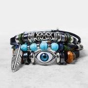 Buddha Stones Tibetan Turquoise Evil Eye Purification Bracelet
