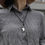 Buddha Stones 990 Sterling Silver Yin Yang Balance Harmony Necklace Pendant (Extra 30% Off | USE CODE: FS30) - image 9