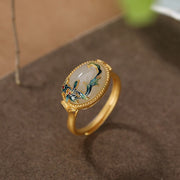 Buddha Stones 925 Sterling Silver Plated Gold Hetian Jade Vine Luck Necklace Pendant Bracelet Ring Earrings