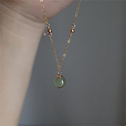 Buddha Stones 14k Gold Plated Hetian Jade Luck Beaded Necklace Pendant (Extra 35% Off | USE CODE: FS35) - image 5