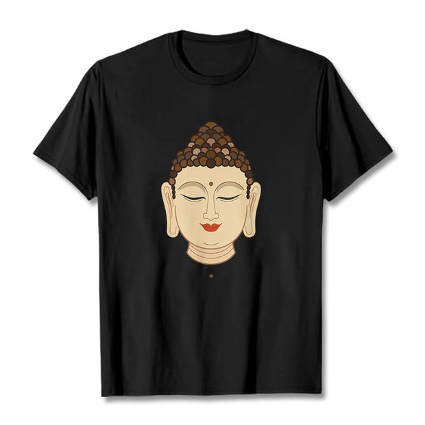 Buddha Stones Meditation Buddha Tee T-shirt T-Shirts BS Black 2XL