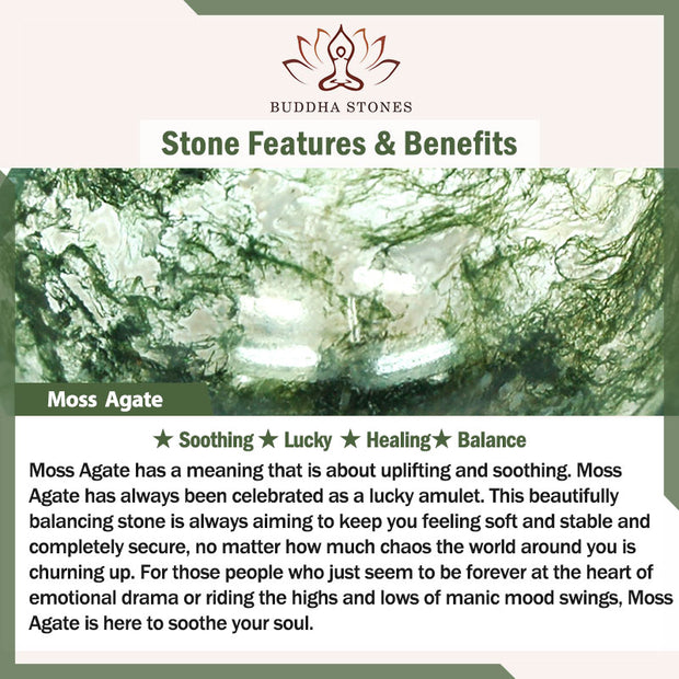 FREE Today: Lucky and Healing Moss Agate Bead Bracelet