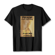 Buddha Stones Peace Comes From Within Tee T-shirt T-Shirts BS Black 2XL