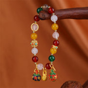 Buddha Stones Gold Swallowing Beast Family Various Agate Crystal Success Bracelet (Extra 35% Off | USE CODE: FS35) - Gold Swallowing Beast Family - image 0