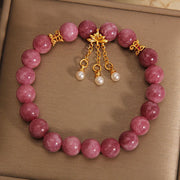 FREE Today: Healing Love Pink Tourmaline Lotus Flower Bracelet