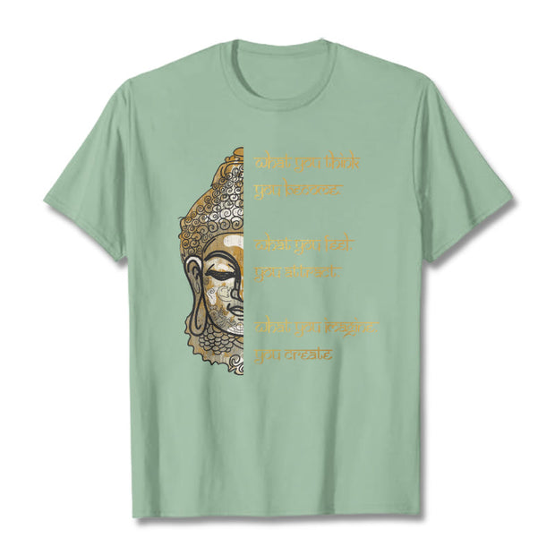 Buddha Stones What You Think Tee T-shirt T-Shirts BS PaleGreen 2XL