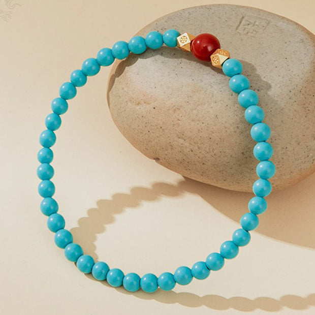 FREE Today: Balance Chakra Turquoise Red Agate Beaded Protection Bracelet FREE FREE 1