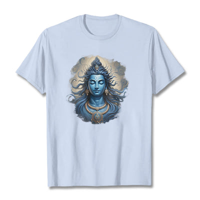 Buddha Stones OM NAMAH SHIVAYA Buddha Tee T-shirt T-Shirts BS LightCyan 2XL