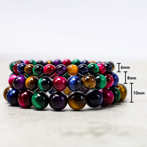 Buddha Stones Tiger Eye Resolve Courage Bracelet