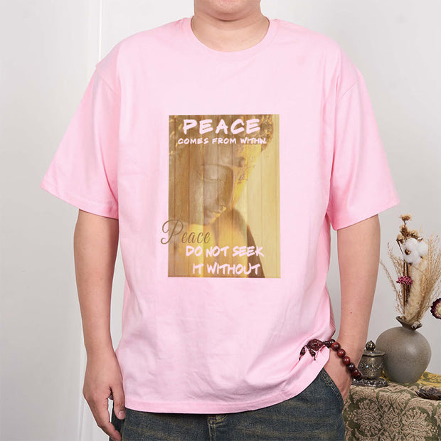 Buddha Stones Peace Comes From Within Tee T-shirt T-Shirts BS 12