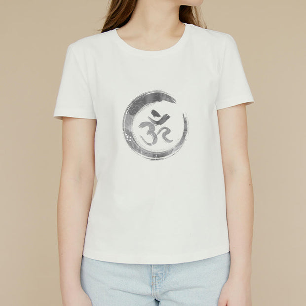 Buddha Stones OM Mantra Sanskrit Tee T-shirt T-Shirts BS 5