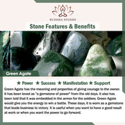 FREE Today: Manifestation Support Green Agate Amber Pearl Lotus Pod Bracelet