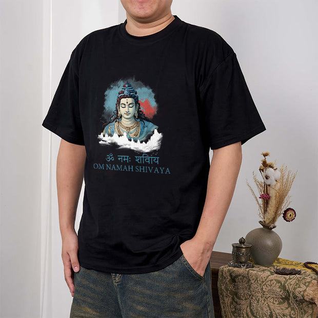 Buddha Stones Sanskrit OM NAMAH SHIVAYA Colorful Clouds Tee T-shirt T-Shirts BS 1