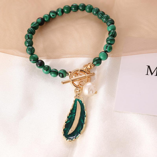 Buddha Stones Natural Malachite Calm Necklace & Bracelet (Extra 30% Off | USE CODE: FS30) - image 6