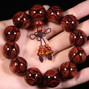 Buddha Stones Tibetan Rosewood Warmth Bracelet (Random Type)
