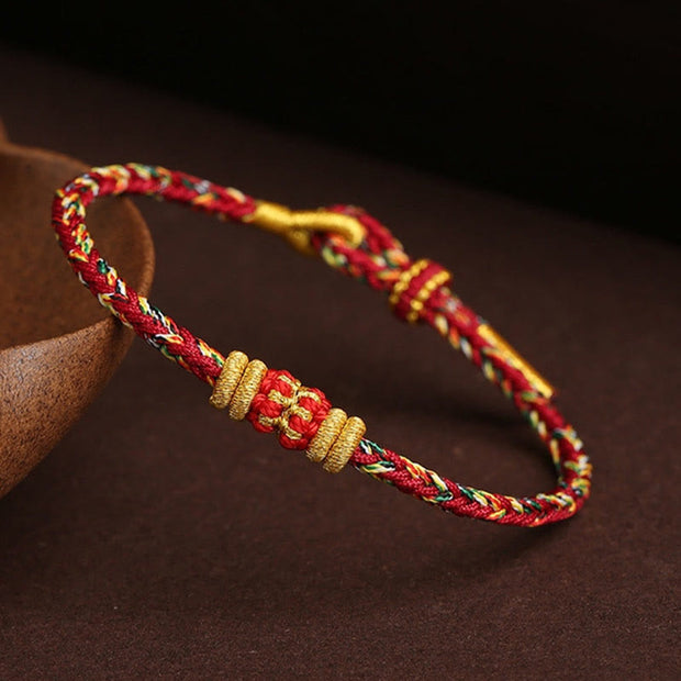 Buddha Stones Handmade Colorful Rope King Kong Knot Braided Luck Bracelet - image 6