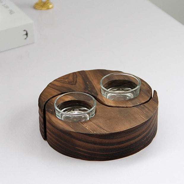 Buddha Stones Yin Yang Wood Candle Holder Meditation Rituals Use Items (Extra 35% Off | USE CODE: FS35) - image 12