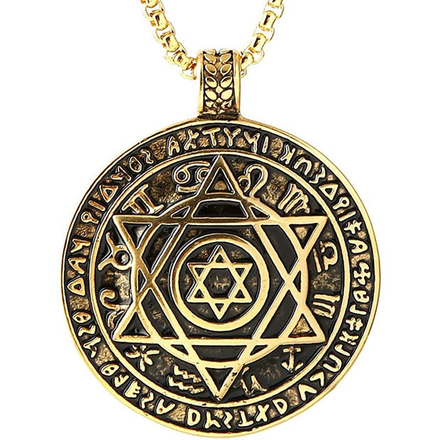 Buddha Stones Star of David Protection Necklace
