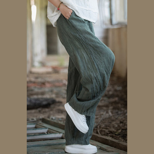Buddha Stones Retro Tie Dye Harem Pants Casual Women's Yoga Pants With Pockets Harem Pants BS 18