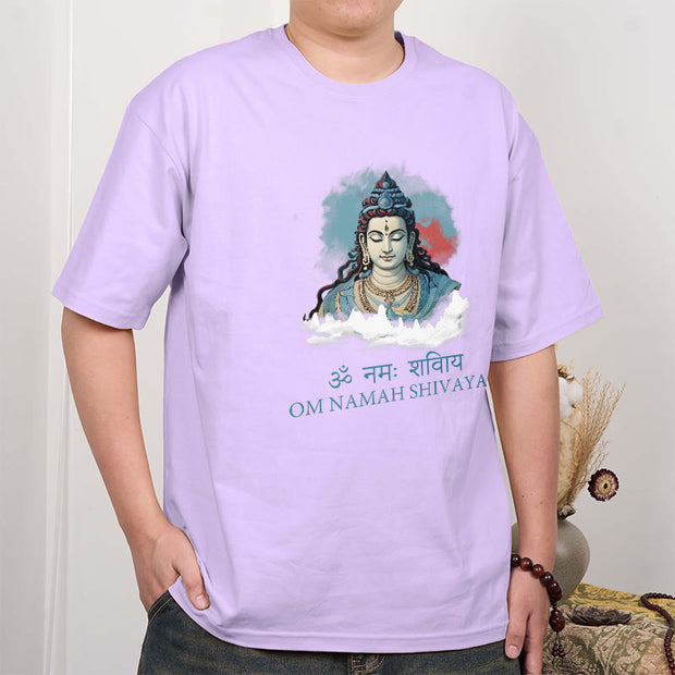 Buddha Stones Sanskrit OM NAMAH SHIVAYA Colorful Clouds Tee T-shirt T-Shirts BS 15