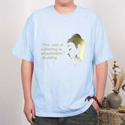 Buddha Stones The Root Of Suffering Is Attachment Buddha Tee T-shirt T-Shirts BS 7