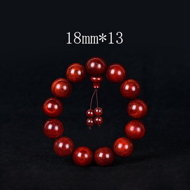 Tibetan Small Leaf Red Sandalwood Balance Bracelet (Extra 30% Off | USE CODE: FS30)